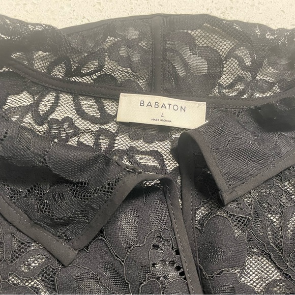 Babaton Lace Blouse in Black size Large - Picture 4 of 5